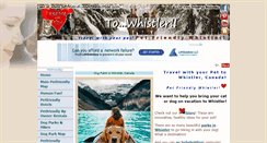 Desktop Screenshot of petfriendlywhistler.com